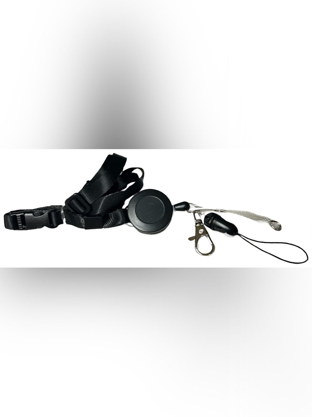 Retractable Badge Reel Lanyard - Black